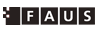 Logo de Faus, especialista en soluciones innovadoras para revestimientos y suelos laminados.